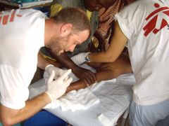 Andy helping someone